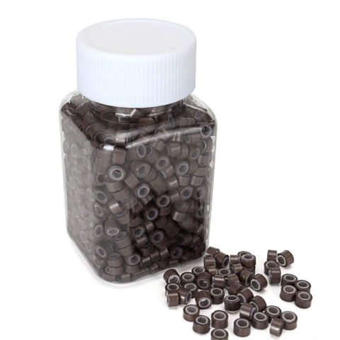 Venta al por mayor de fábrica Micro Link Cuentas de silicona Tubos de cobre Herramientas para extensiones de cabello Cuentas