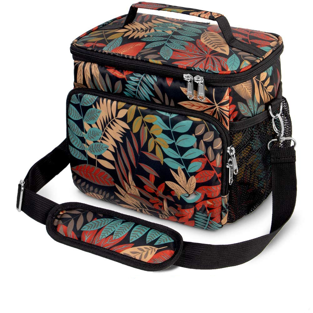 1pc Adjustable Strap Lunch Bag With Large Capacity And Multiple Functions,  Insulated Tote Bag For Bento Box