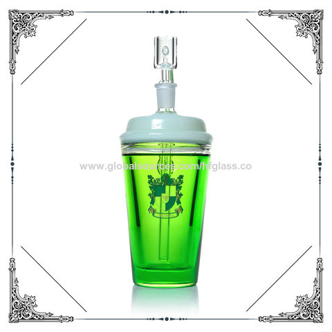 Wholesale Starbucks Custom Glass Bong Mini Water Pipes With Oil