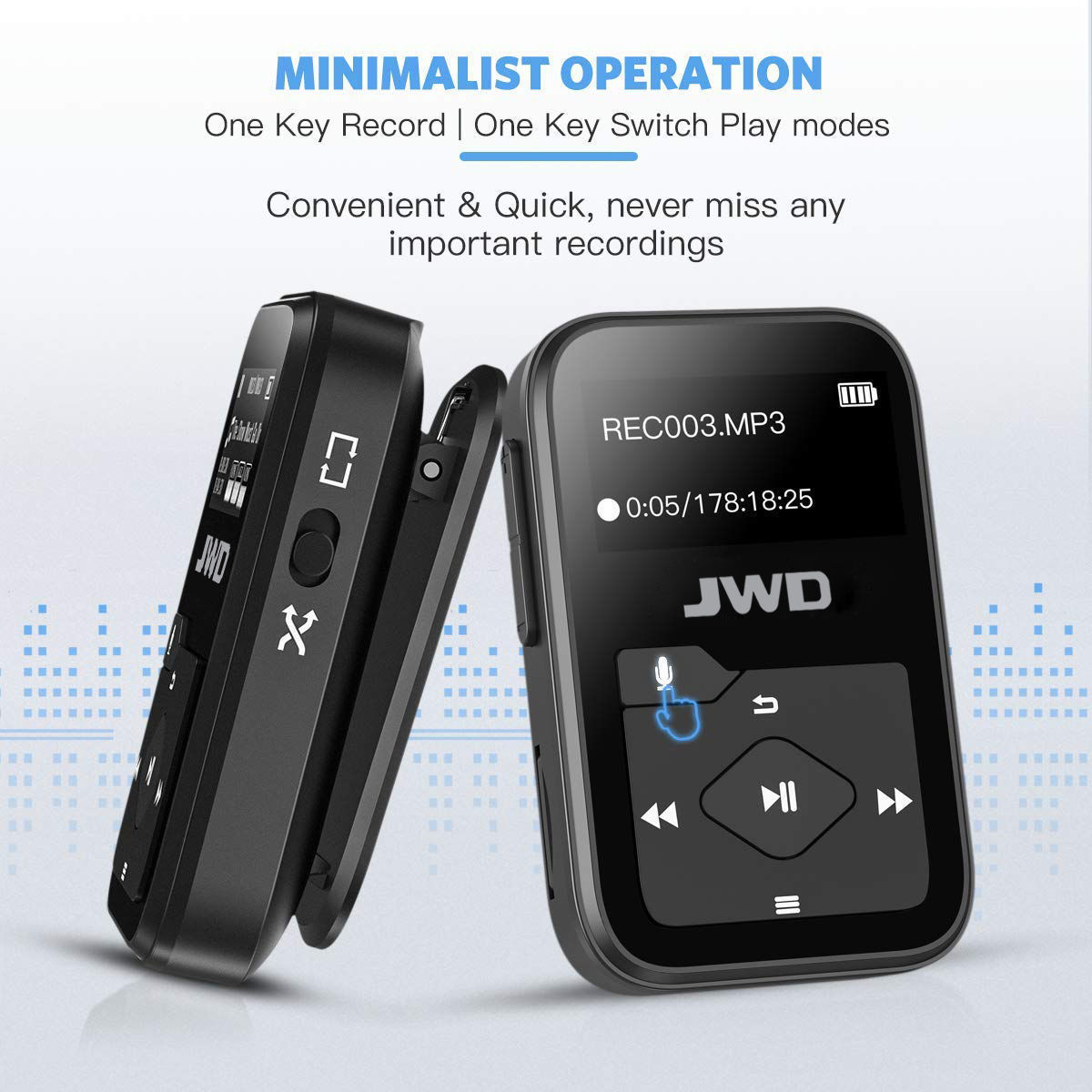 Buy Wholesale China Mp3 Player With Bluetooth Sports Clip-on Music ...