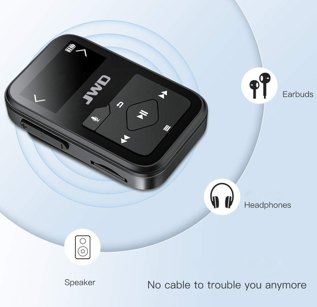 Buy Wholesale China Mp3 Player With Bluetooth Sports Clipon Music