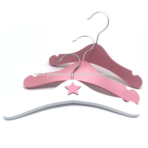 Wooden Kids Baby Hangers for Clothes Color Pink - China Baby