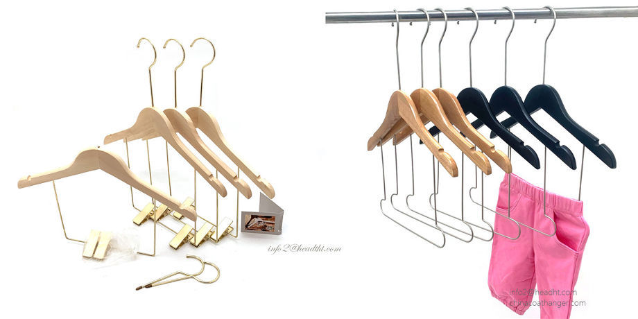 Buy Wholesale China Baby Outfit Display Hanger Wooden With Metal Wire Body  Shape Hanger Bulk & Display Hanger at USD 0.95