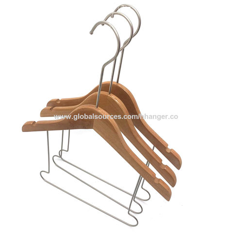 Buy Wholesale China Baby Outfit Display Hanger Wooden With Metal Wire Body  Shape Hanger Bulk & Display Hanger at USD 0.95