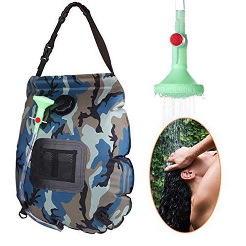 10L/20L Solar Shower Backpack with Pressure Foot Pump and Hose Outdoor  Shower Bag Portable Shower for Camping Hiking Traveling - AliExpress