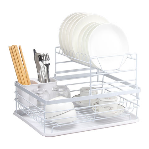 4pcs/set Kitchen Storage Rack For Dish Drying And Drainage