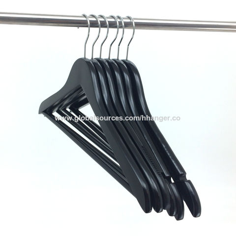 Buy Wholesale China Luxury Wooden Suits Hanger Custom Color Hanger With Flat  Hook Wide Shoulder Custom Coat Hanger For Display & Suits Hanger at USD  0.37