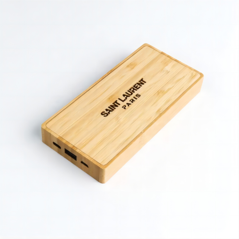 10000mAh wooden solar Powerbank