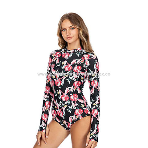 Athletic Rash Guard Printed Surfing Swimsuit UV Sun Protection Women Sport  Bathing Suits - China Bathing Suit and Swim Wear price