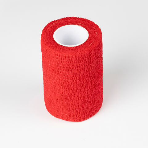 Bandage autoadhésif rouge, 7,5 cm - Produits de soin