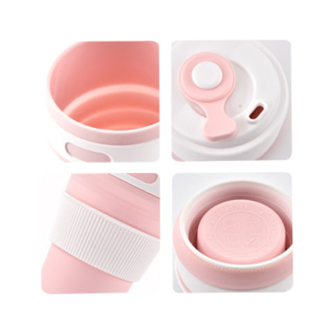 Vaso plegable de silicona sostenible con tapa - Ideal para mayoristas y distribuidores