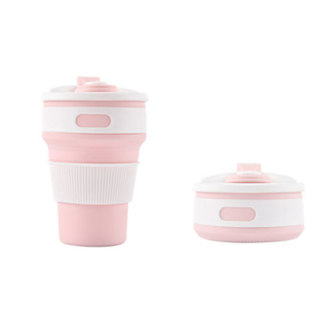 Vaso plegable de silicona sostenible con tapa - Ideal para mayoristas y distribuidores