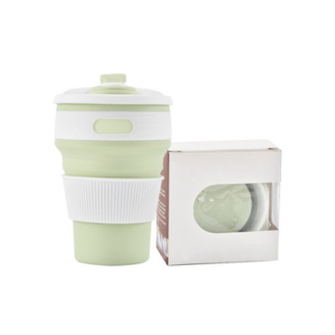 Vaso plegable de silicona sostenible con tapa - Ideal para mayoristas y distribuidores