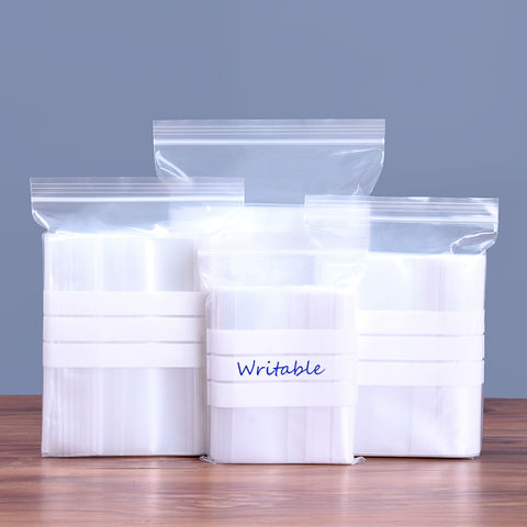 Bolsas de plástico transparente con cierre de cremallera – Paquete de 100  bolsas de polietileno de 3 x 4 pulgadas de grosor fuertes y duraderas con