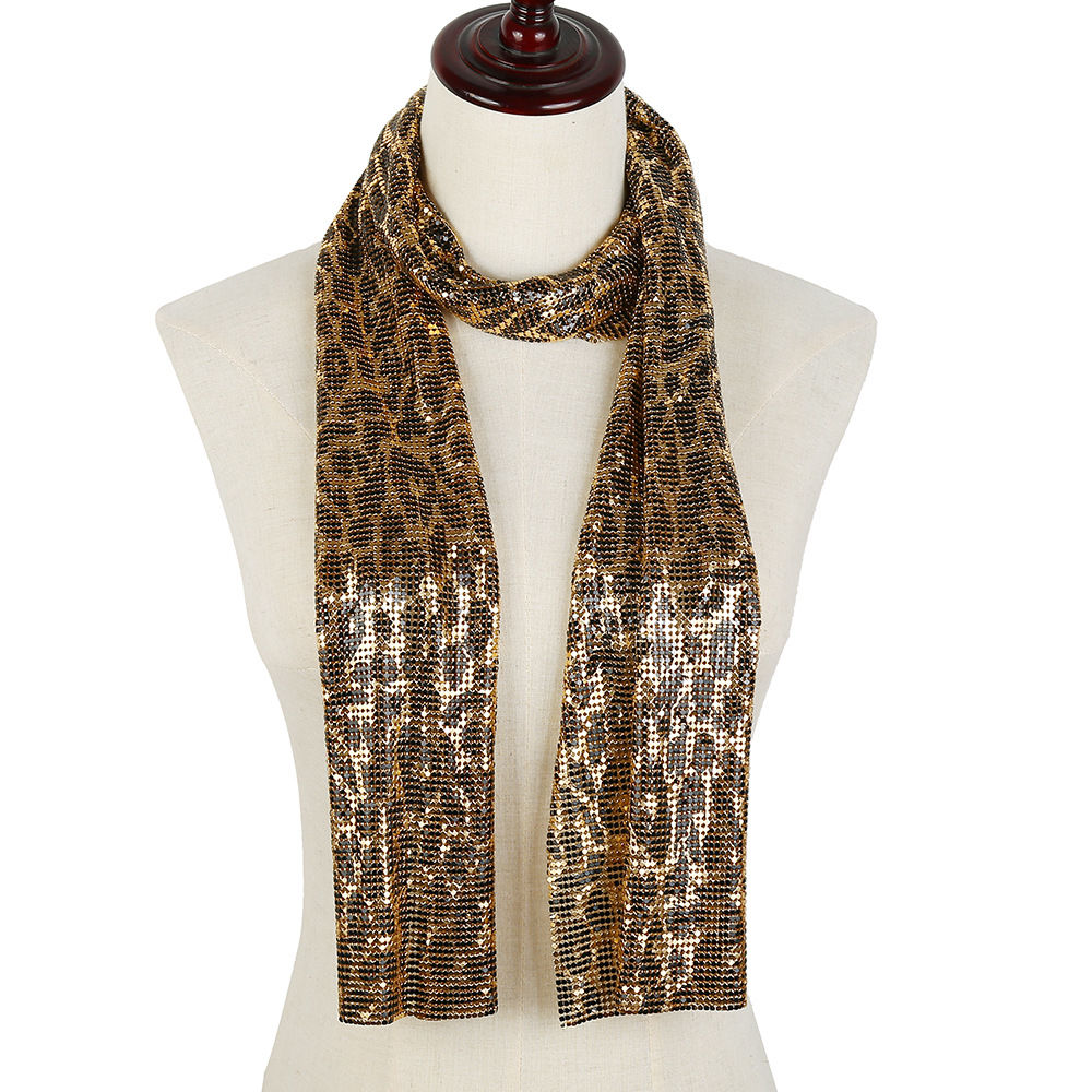 sequin neck tie