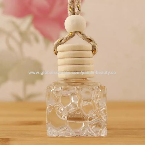 20 Pcs Car Essential Oil Diffuser Hanging Bottle Air Freshener Car Perfume  Diffuser Empty Glass Bottle Refillable Aromatherapy Fragrance Bottle