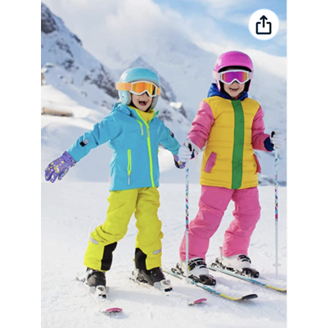 Guantes de nieve Niñas niños pequeños Mitones impermeables Niños Niños  Guantes de esquí Thi