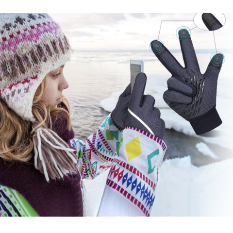 Comprar Guantes de invierno cálidos para niñas unisex, guantes de
