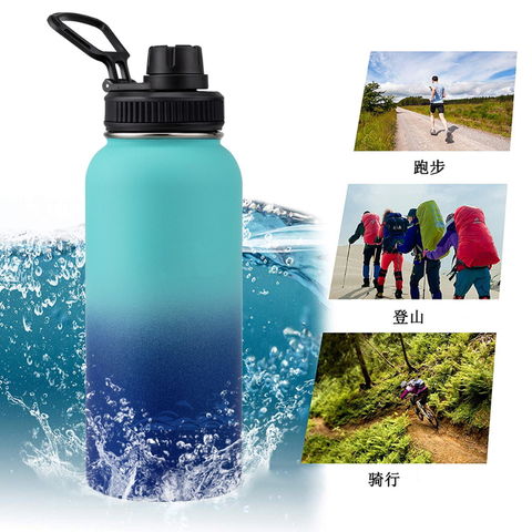 40OZ Hydro Flask Water Bottle w/ Straw Lid Stainless Steel Vacuum