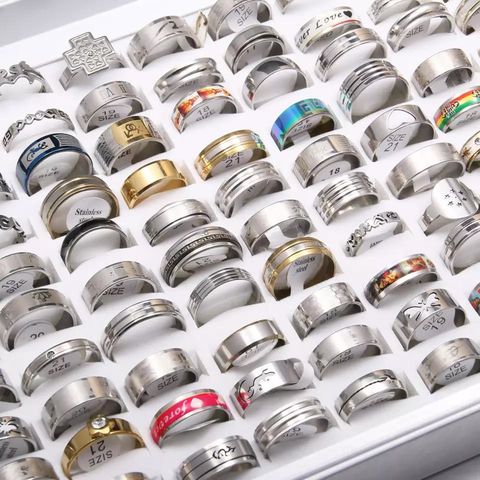 Anillos de acero online por mayor