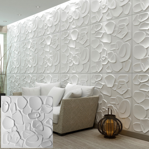 Los paneles de azulejos en 3D son tendencia en decoración