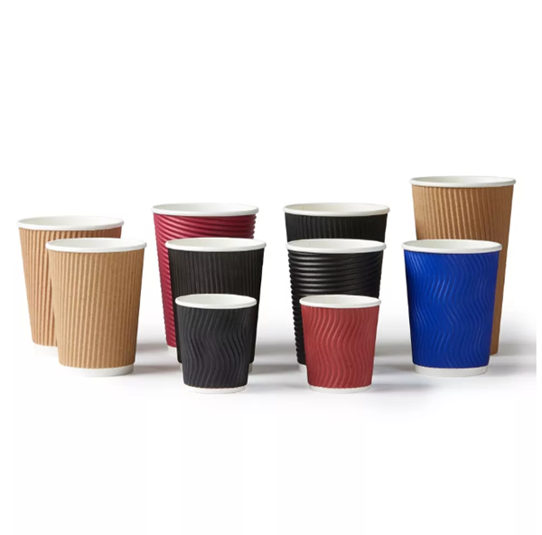 Buy Wholesale China 12oz Double Ripple Wall Print Lid Paper Coffee Cup ...