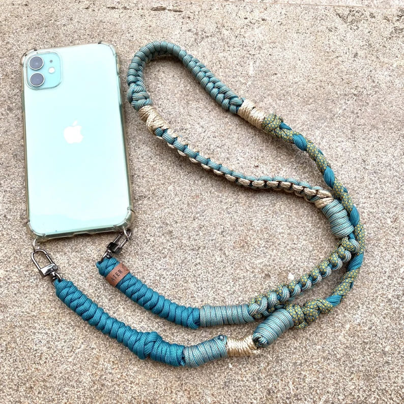Macrame Macrame Knots Phone Charm Women Bag Crossbody