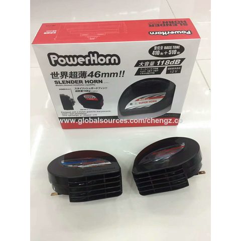 Buy Wholesale China Pair 12v Loud Car 115db 500hz Dual-tone Snail Electric  Air Horn Siren Universal & Car Horns at USD 4.8