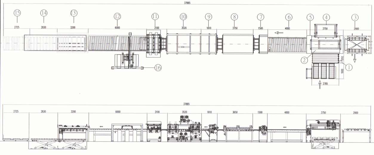 Full Automatic Double Sided Hot Paste Flatting Sticker Machine Expore