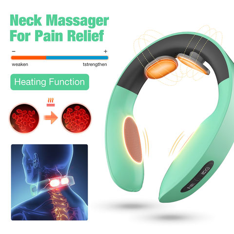 1Pc Wireless Mini Smart Cervical Massager For Home Use, Ems Neck Relaxation  Device, Neck Massage Tool, Gift Heated Neck Massager Perfect Gifts
