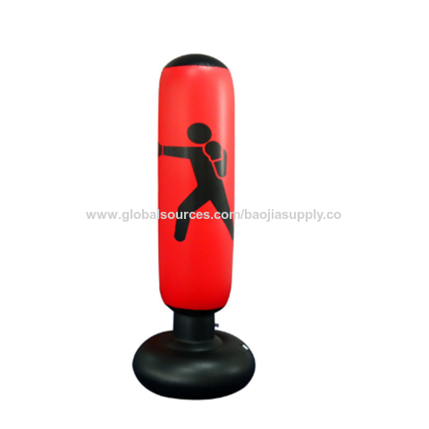 Columna de boxeo inflable para fitness, PVC grueso, columna de lucha tipo tumbler, juguete de ventilación para adultos, 1.6 metros de altura