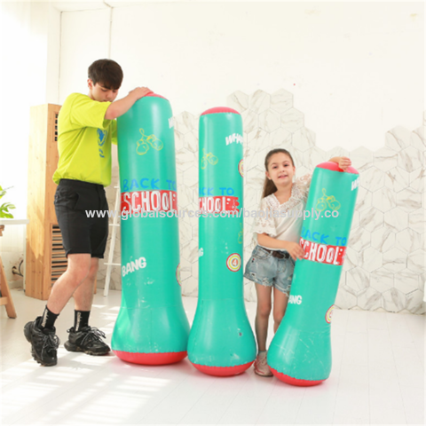 Saco de boxeo inflable para niños, bolsa de boxeo para