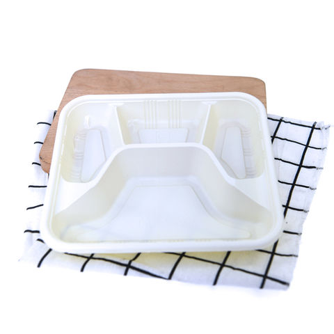 Environmentally friendly 8*3 inch corn starch packaging food box