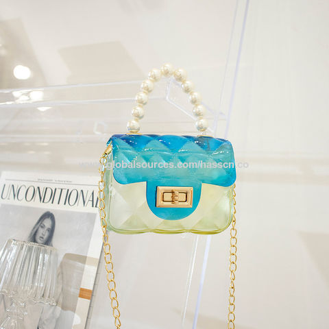Transparent Jelly Bag Girl Fashion Messenger Bag Fashion Summer Mini, Clear  Bag