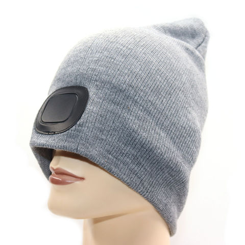 Bulk Buy China Wholesale Rechargeable Knitted Hat Fishing Warm Led