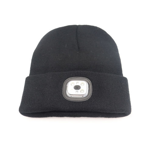 Bulk Buy China Wholesale Rechargeable Knitted Hat Fishing Warm Led