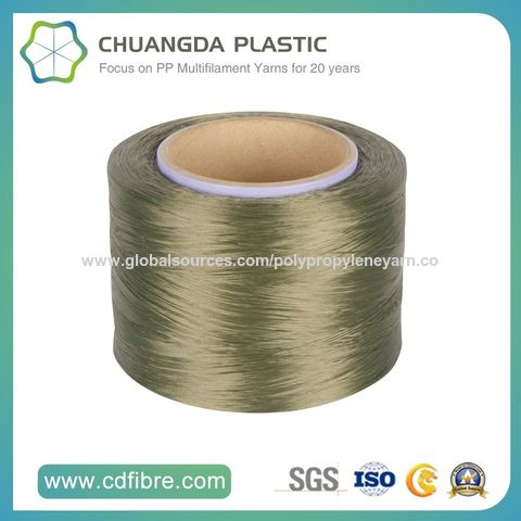 Hilo multifilamento verde militar verde oliva 1260D con protección UV para cinturón de equipaje