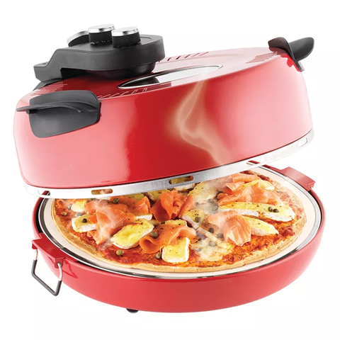Máquina de pizza eléctrica para encimera para el hogar, cocina de calzone  antiadherente, control de temperatura ajustable, 1500 W