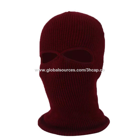 Masque facial Balaclava Homme - Bonnet Knit Masques de ski Gaiter au cou  avec des couvre-oreilles pour courir à l'extérieur, Chapeaux d'hiver pour