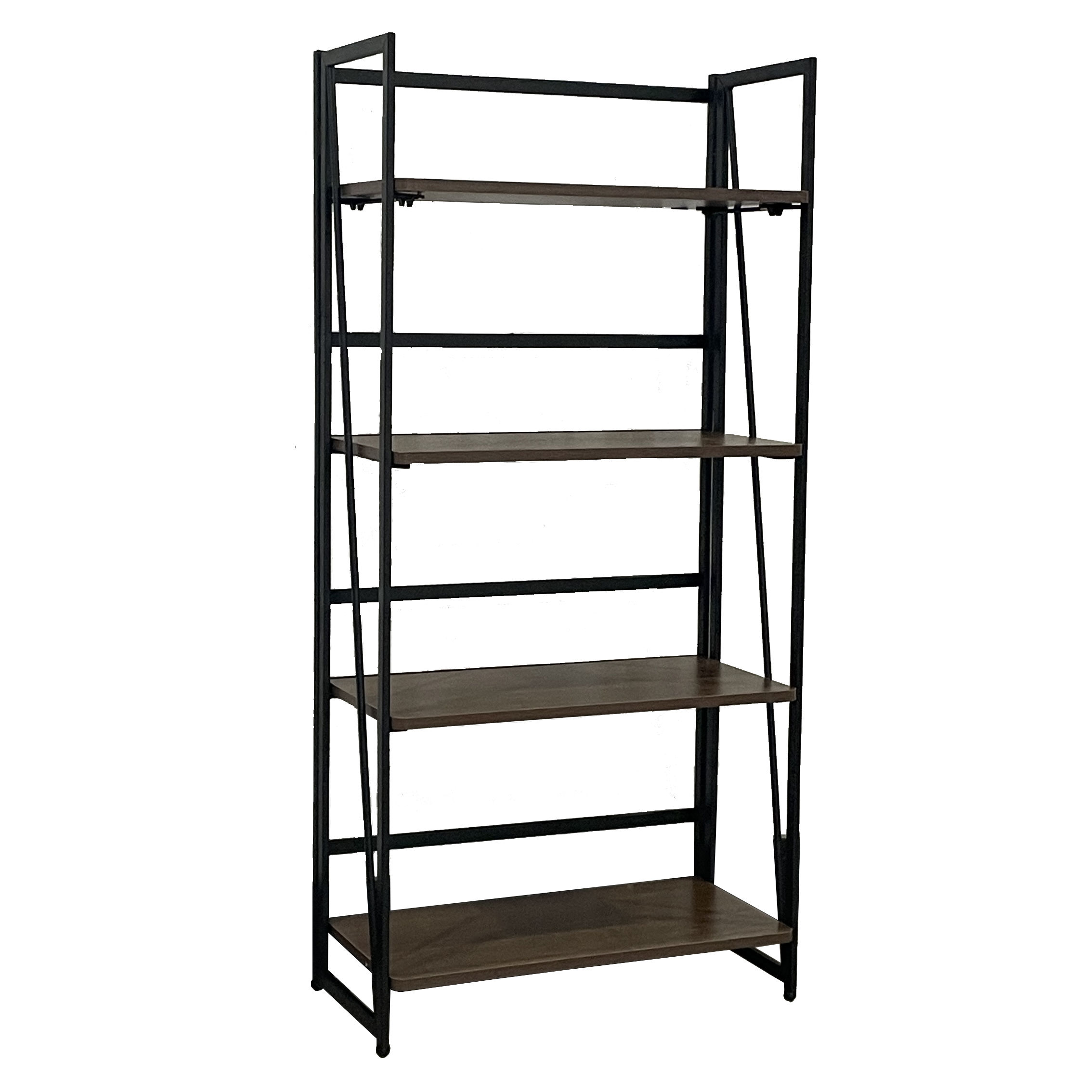 Buy Wholesale China Wholesale Custom Black Metal Folding Bookshelf For Living Room Decoration