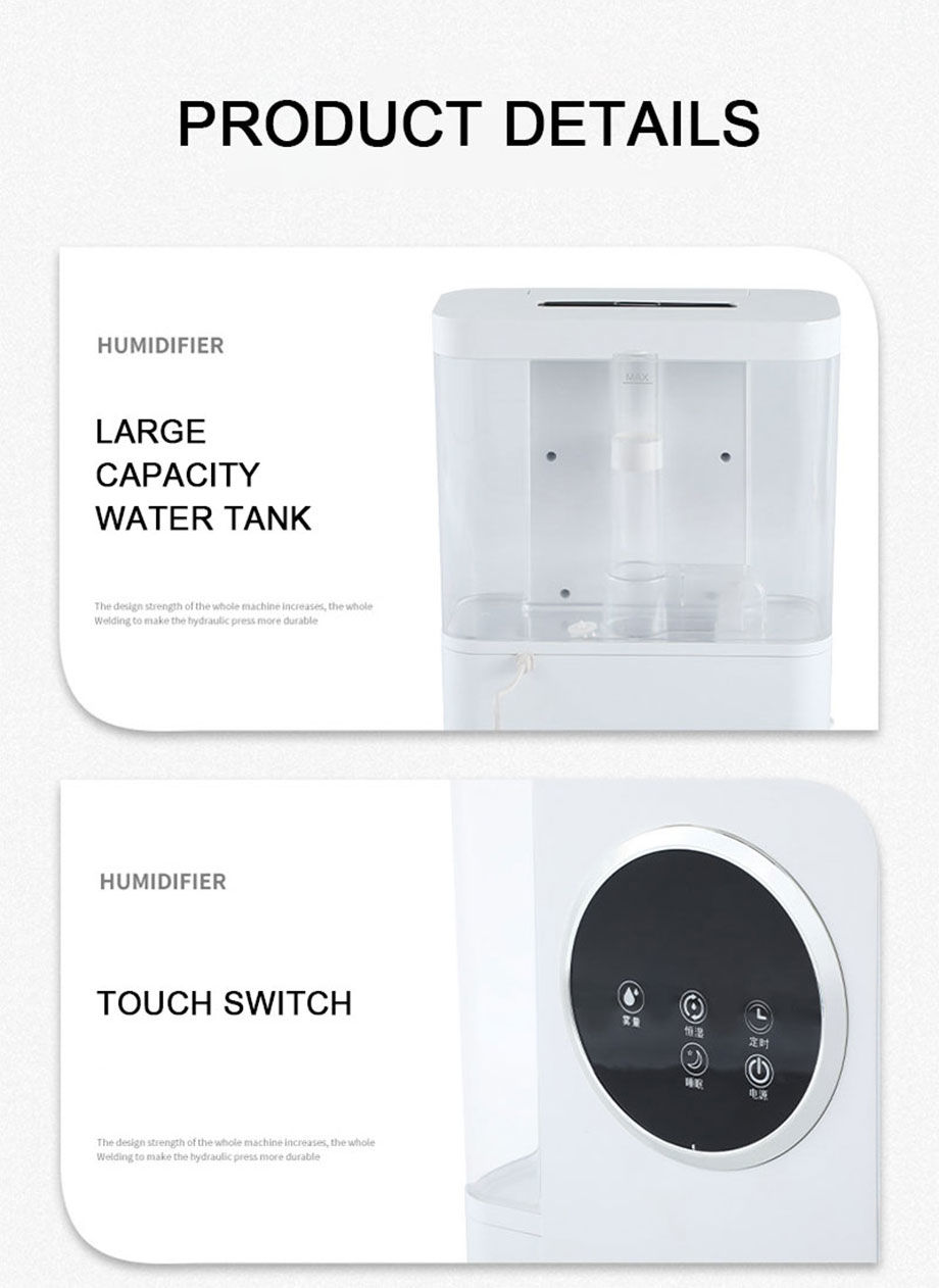 Digital Touch Screen Electric 4l Portable Home Office Ultrasonic Smart ...