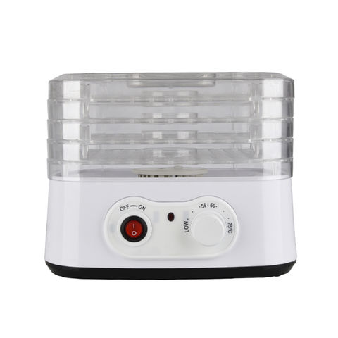 Food Dehydrator Machine Digital 5 Drying Trays Stainless Steel 250W with  Timer