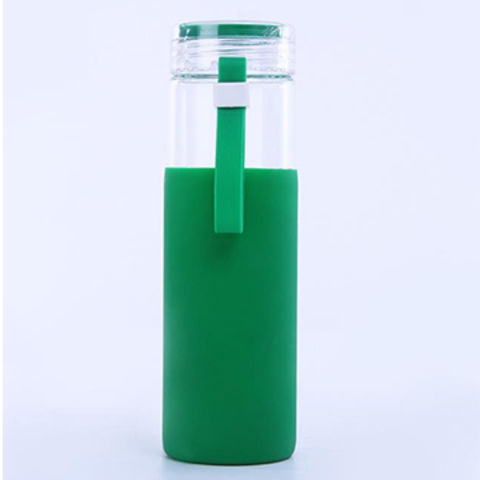 MEGO MUSCLEWATER Botella De Vidrio Reutilizable Sin BPA Duradera De 34 Onzas Con Boca Extra Ancha, Tapa De Acero Inoxidable 100% Sin Fugas, Respetuosa Con El Medio Ambiente