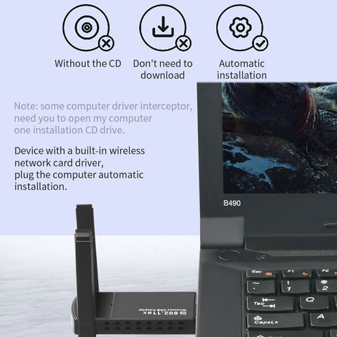Adaptateur Wifi double bande usb 3.0, 1200Mbps, carte réseau