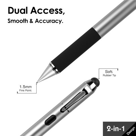 Feine Stiftspitze mit passiver Kappe, lange Akkulaufzeit, kein Bluetooth für Tablets, iPhones, iPads