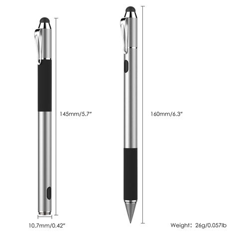 Feine Stiftspitze mit passiver Kappe, lange Akkulaufzeit, kein Bluetooth für Tablets, iPhones, iPads