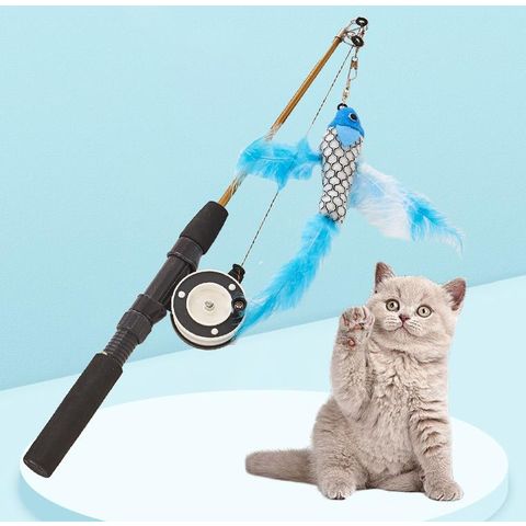 Bulk Buy China Wholesale Cat Teaser Scalable Fishing Rod Cat
