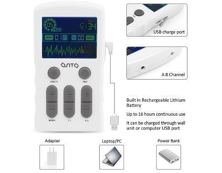 Buy Wholesale China Mini 25 Massage Modes Profesional Body Pain Relief Therapy  Device Ems Muscle Stimulator Machine Tens Unit & Tens Unit at USD 13