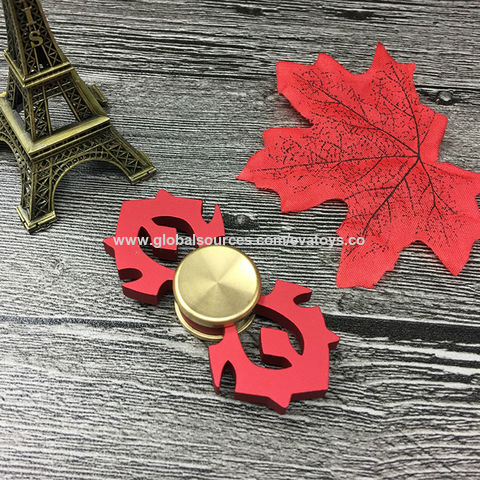 WHITE NINJA Fidget 3D Printed Hand Spinner With Red Steel Bearings _ EDC -  USA