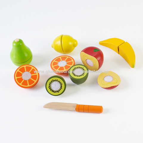 Children's Wooden Magnet Simulation Vegetable Cutting Set Cutting Fruit  Toys - China Wooden Toy and Educational Toy price